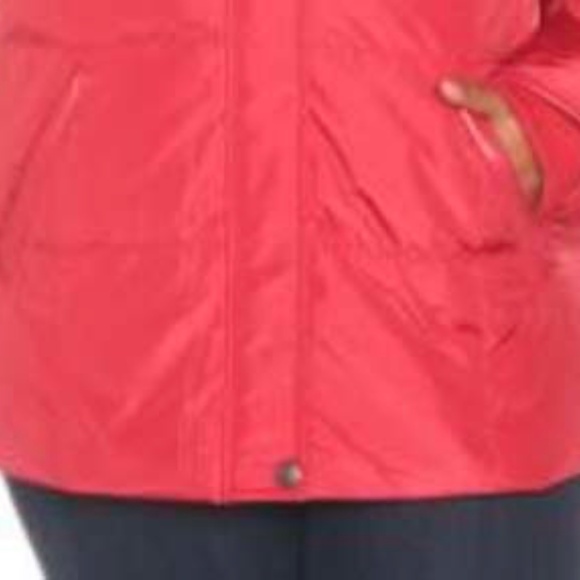 JACKET, PACKABLE DOWN, CHERRY RED, SZ 5X, HOOD, POCKETS, STORM CUFFS, PENNINGTON - Picture 3 of 7
